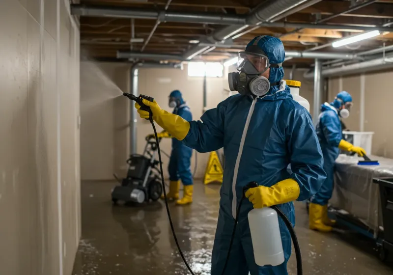 Basement Sanitization and Antimicrobial Treatment process in Libby, MT